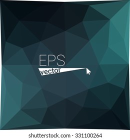 multicolor blue geometric rumpled triangular low poly style gradient illustration graphic background. Vector polygonal design for your business.