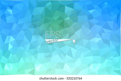 multicolor blue geometric rumpled triangular low poly style gradient illustration graphic background. Vector polygonal design for your business.