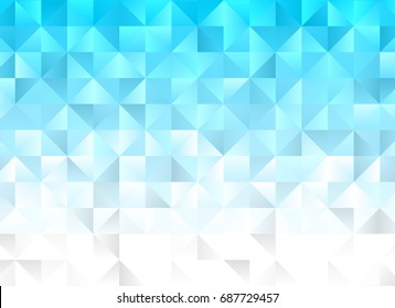 Multicolor blue geometric rumpled triangular low poly style gradient illustration graphic background. Polygonal design for your business. Vector illustration eps 10.