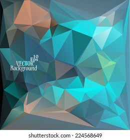Multicolor ( Blue, Gray ) Design Templates. Geometric Triangular Abstract Modern Vector Background. 