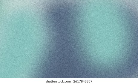 Multicolor blue and green abstract grain gradation texture, vector noise texture blur abstract background.