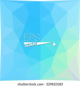 multicolor blue green geometric rumpled triangular low poly style gradient illustration graphic background. Vector polygonal design for your business.