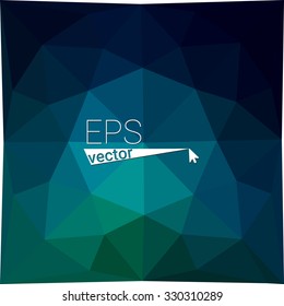 multicolor blue green geometric rumpled triangular low poly style gradient illustration graphic background. Vector polygonal design for your business.
