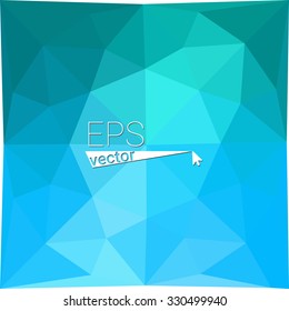 multicolor blue green geometric rumpled triangular low poly style gradient illustration graphic background. Vector polygonal design for your business.