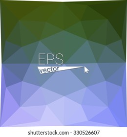 multicolor blue green geometric rumpled triangular low poly style gradient illustration graphic background. Vector polygonal design for your business.