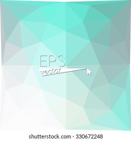 multicolor blue green geometric rumpled triangular low poly style gradient illustration graphic background. Vector polygonal design for your business.