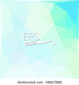 multicolor blue green geometric rumpled triangular low poly style gradient illustration graphic background. Vector polygonal design for your business.