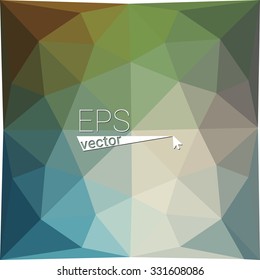 multicolor blue green geometric rumpled triangular low poly style gradient illustration graphic background. Vector polygonal design for your business.