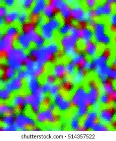 Multicolor blue, green and pink triangle. Cover with triangle.