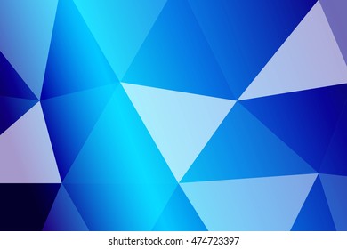 multicolor blue polygonal geometric banner with rumpled triangular low poly origami style background. vector illustration. for your idea business, wallpaper, web-design.