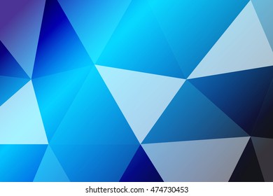multicolor blue polygonal geometric banner with rumpled triangular low poly origami style background. vector illustration. for your idea business, wallpaper, web-design.