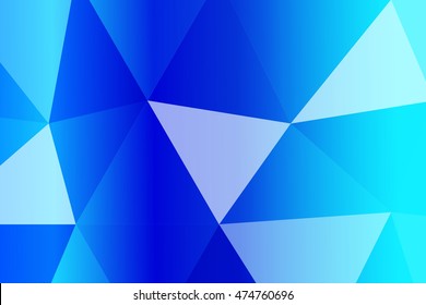 multicolor blue polygonal geometric banner with rumpled triangular low poly origami style background. vector illustration. for your idea business, wallpaper, web-design.