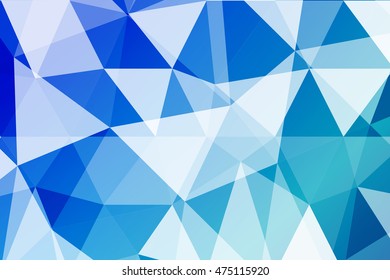 multicolor blue polygonal geometric banner with rumpled triangular low poly origami style background. vector illustration. for your idea business, wallpaper, web-design.