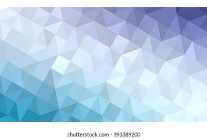 Multicolor blue polygonal illustration, which consist of triangles. Geometric background in Origami style with gradient. Triangular design for your business.
