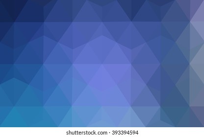 Multicolor blue polygonal illustration, which consist of triangles. Geometric background in Origami style with gradient. Triangular design for your business.