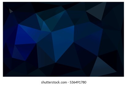 Multicolor blue polygonal illustration, which consist of triangles. Geometric background in Origami style with gradient. Triangular design for your business.