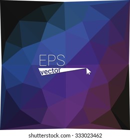 multicolor blue purple geometric rumpled triangular low poly style gradient illustration graphic background. Vector polygonal design for your business.