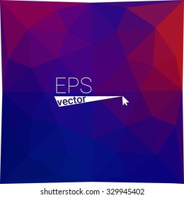 multicolor blue purple pink geometric rumpled triangular low poly style gradient illustration graphic background. Vector polygonal design for your business.