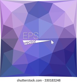multicolor blue purple pink geometric rumpled triangular low poly style gradient illustration graphic background. Vector polygonal design for your business.