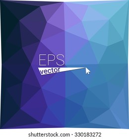 multicolor blue purple pink geometric rumpled triangular low poly style gradient illustration graphic background. Vector polygonal design for your business.
