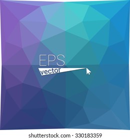 multicolor blue purple pink geometric rumpled triangular low poly style gradient illustration graphic background. Vector polygonal design for your business.