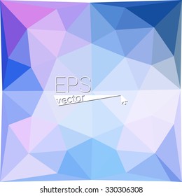 multicolor blue purple pink geometric rumpled triangular low poly style gradient illustration graphic background. Vector polygonal design for your business.