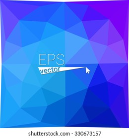 multicolor blue purple pink geometric rumpled triangular low poly style gradient illustration graphic background. Vector polygonal design for your business.