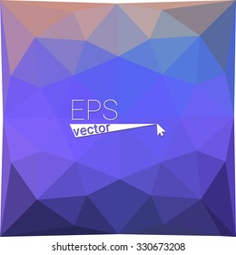 multicolor blue purple pink geometric rumpled triangular low poly style gradient illustration graphic background. Vector polygonal design for your business.