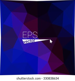 multicolor blue purple pink geometric rumpled triangular low poly style gradient illustration graphic background. Vector polygonal design for your business.