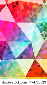 multicolor blue, purple, red, green geometric banner with rumpled triangular low poly origami style background. vector illustration. for your idea business, wallpaper, web-design.