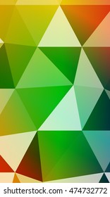 multicolor blue, purple, red, green geometric banner with rumpled triangular low poly origami style background. vector illustration. for your idea business, wallpaper, web-design.