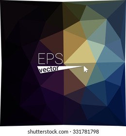 multicolor blue red geometric rumpled triangular low poly style gradient illustration graphic background. Vector polygonal design for your business.