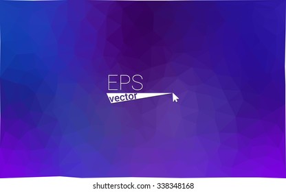 Multicolor blue, red  geometric rumpled triangular low poly style gradient illustration graphic background. Vector polygonal design for your business.
