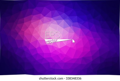 Multicolor blue, red  geometric rumpled triangular low poly style gradient illustration graphic background. Vector polygonal design for your business.
