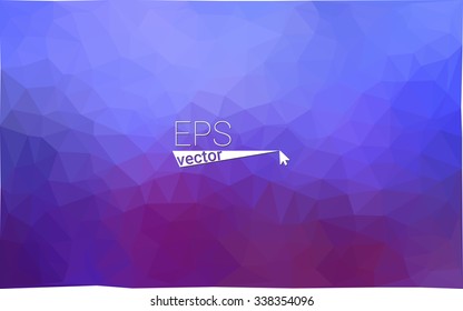 Multicolor blue, red  geometric rumpled triangular low poly style gradient illustration graphic background. Vector polygonal design for your business.