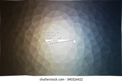 Multicolor blue, red  geometric rumpled triangular low poly style gradient illustration graphic background. Vector polygonal design for your business.