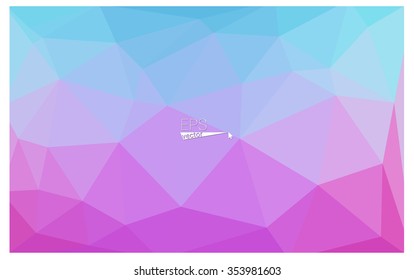 Multicolor blue, red geometric rumpled triangular low poly style gradient illustration graphic background. Vector polygonal design for your business.