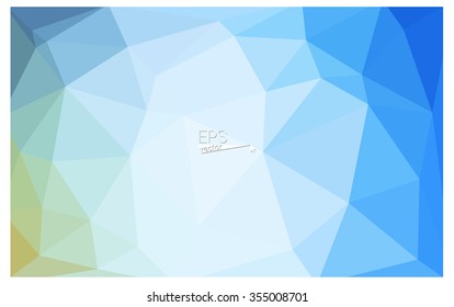Multicolor blue, red geometric rumpled triangular low poly style gradient illustration graphic background. Vector polygonal design for your business.