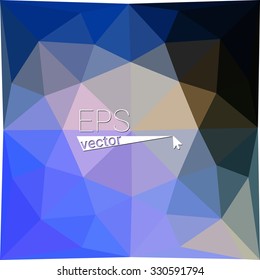 multicolor blue red orange geometric rumpled triangular low poly style gradient illustration graphic background. Vector polygonal design for your business.