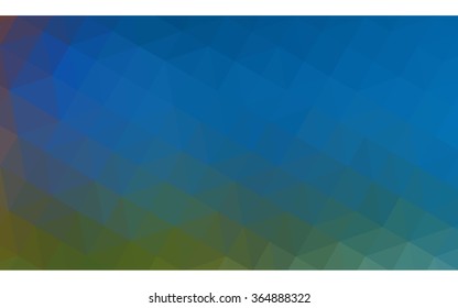 Multicolor blue, red polygonal illustration, which consist of triangles. Geometric background in Origami style with gradient. Triangular design for your business in vector.