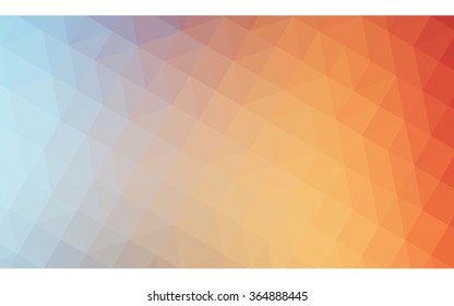 Multicolor blue, red polygonal illustration, which consist of triangles. Geometric background in Origami style with gradient. Triangular design for your business in vector.