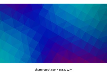 Multicolor blue, red polygonal illustration, which consist of triangles. Geometric background in Origami style with gradient. Triangular design for your business.