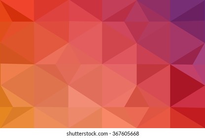 Multicolor blue, red polygonal illustration, which consist of triangles. Geometric background in Origami style with gradient. Triangular design for your business.