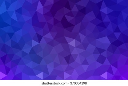 Multicolor blue, red polygonal illustration, which consist of triangles. Geometric background in Origami style with gradient. Triangular design for your business.