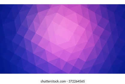 Multicolor blue, red polygonal illustration, which consist of triangles. Geometric background in Origami style with gradient. Triangular design for your business.