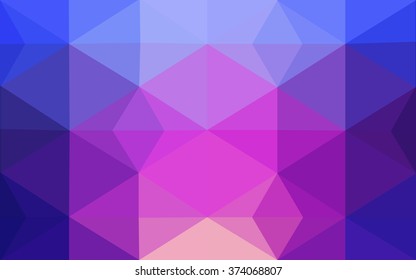 Multicolor blue, red polygonal illustration, which consist of triangles. Geometric background in Origami style with gradient. Triangular design for your business.