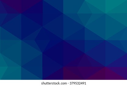 Multicolor blue, red polygonal illustration, which consist of triangles. Geometric background in Origami style with gradient. Triangular design for your business.