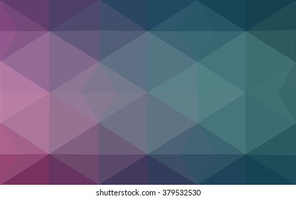 Multicolor blue, red polygonal illustration, which consist of triangles. Geometric background in Origami style with gradient. Triangular design for your business.