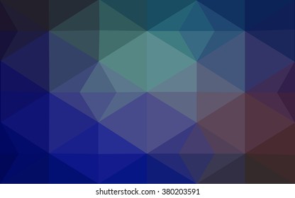 Multicolor blue, red polygonal illustration, which consist of triangles. Geometric background in Origami style with gradient. Triangular design for your business.