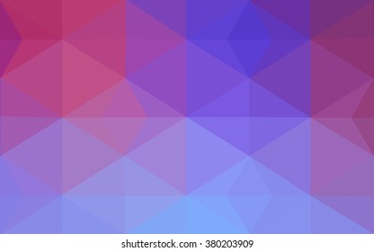 Multicolor blue, red polygonal illustration, which consist of triangles. Geometric background in Origami style with gradient. Triangular design for your business.